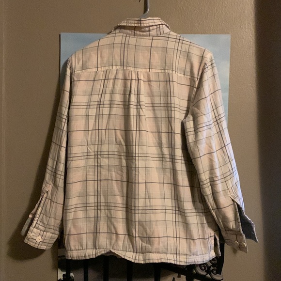 L.L. Bean Sherpa lined plaid shirt - Picture 2 of 10